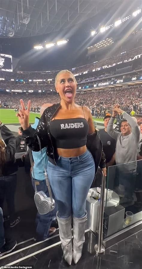 Danii Banks Flashes At Raiders Game Uncensored